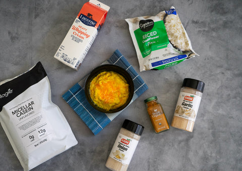 Keto‑Style Cauliflower “Mac” & Cheese