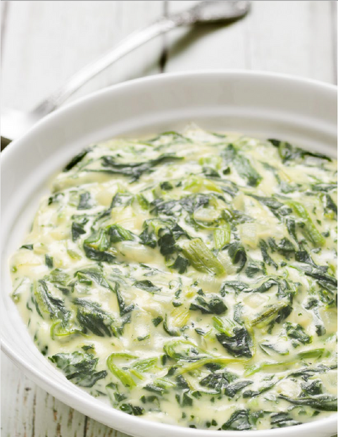 CREAMY GARLIC SPINACH