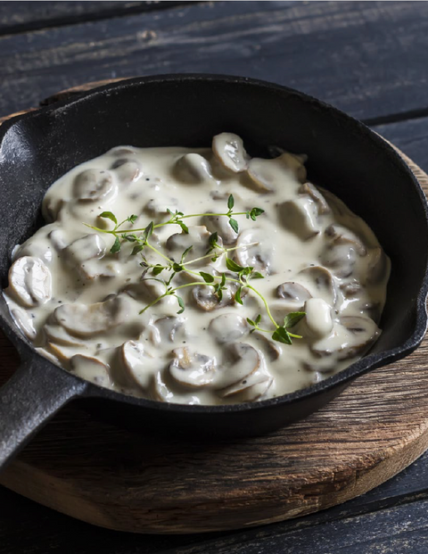 CREAMY GARLICKY MUSHROOMS