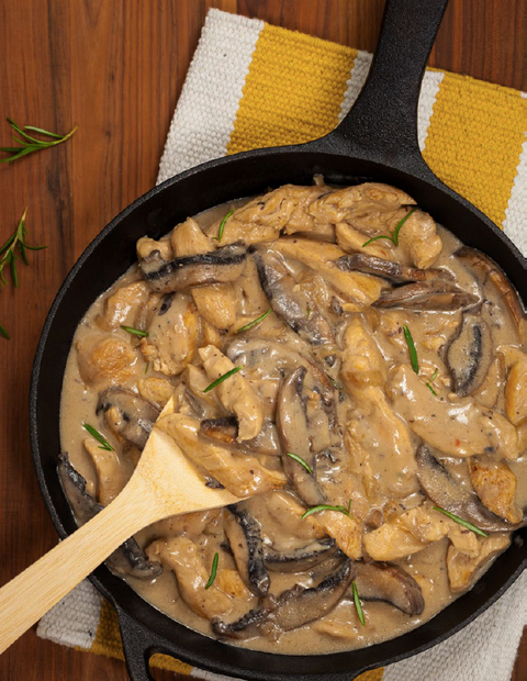 Pork Stroganoff With Mushrooms