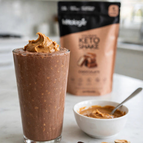 Chocolate peanut butter keto shake