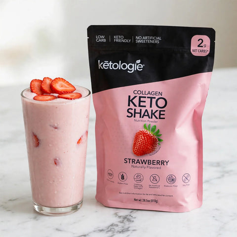 Strawberry Banana Keto Shake