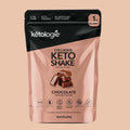 Chocolate Collagen Keto Shake in 28.5oz jar, perfect for low-carb diets, with Type I & III collagen.