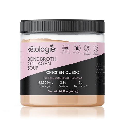 Ketologie Chicken Queso Bone Broth Collagen Soup