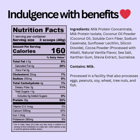 Protein Pudding Instant Mix Double Chocolate
