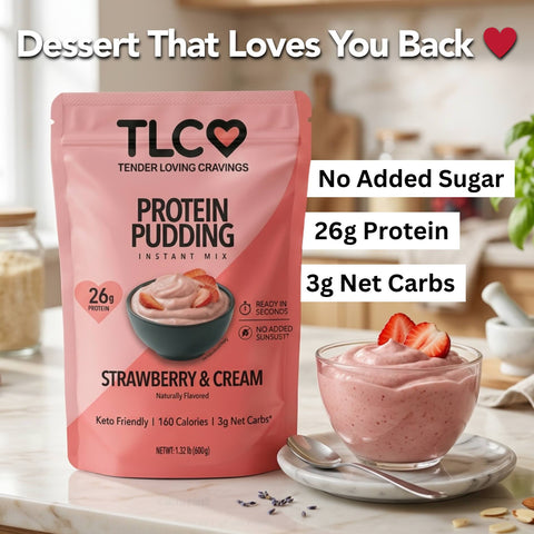 Protein Pudding Instant Mix Strawberry & Cream