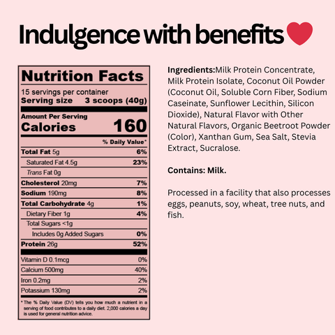 Protein Pudding Instant Mix Strawberry & Cream