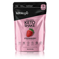 Strawberry Collagen Keto Shake, low carb, keto-friendly protein powder with natural strawberry flavor.
