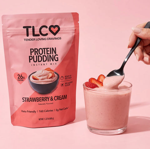 Protein Pudding Instant Mix Strawberry & Cream