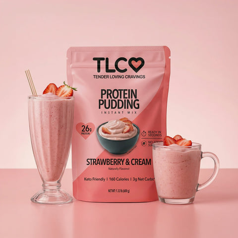 Protein Pudding Instant Mix Strawberry & Cream