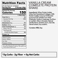 Vanilla Cream Complete Protein Shake with 30g protein per serving, 28.25oz.