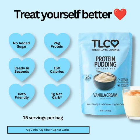 Protein Pudding Instant Mix Vanilla Cream