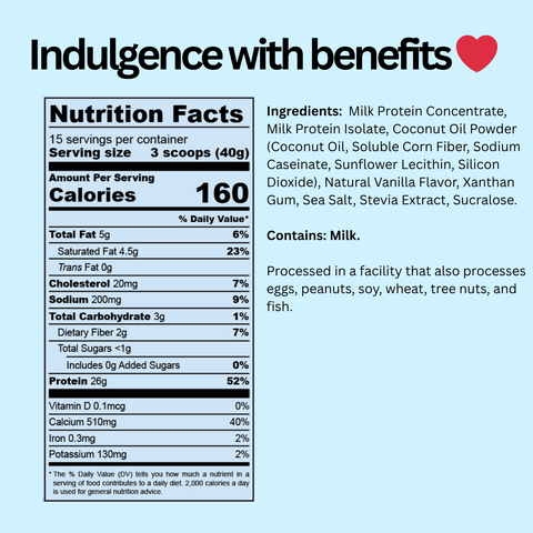 Protein Pudding Instant Mix Vanilla Cream