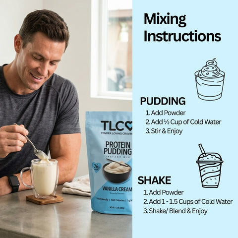 Protein Pudding Instant Mix Vanilla Cream
